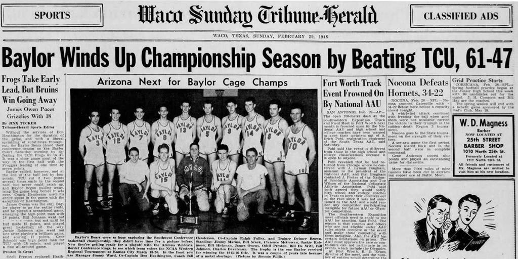 Not A Basketball School Texas Baylor Pave The Way To The Final