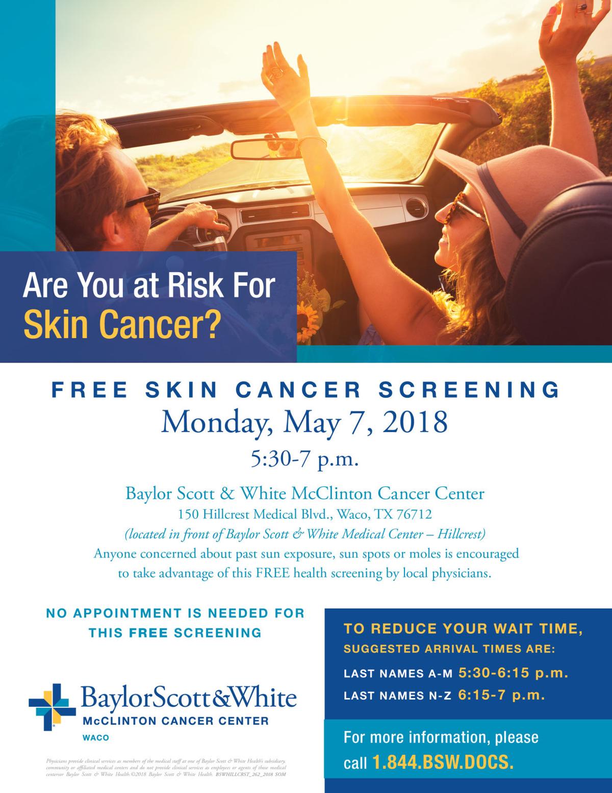 Free skin cancer screening Other