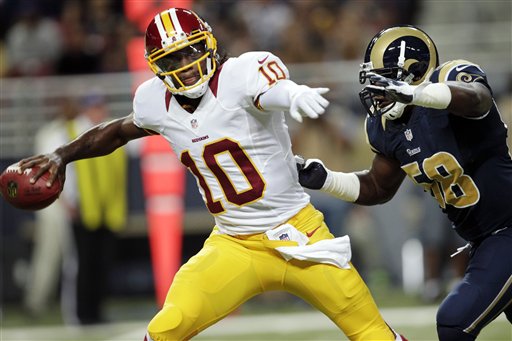 Redskins' RG3 full-go at practice, set to play