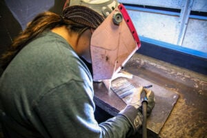 Breakthrough in the booth: 23 women tackle welding at TSTC