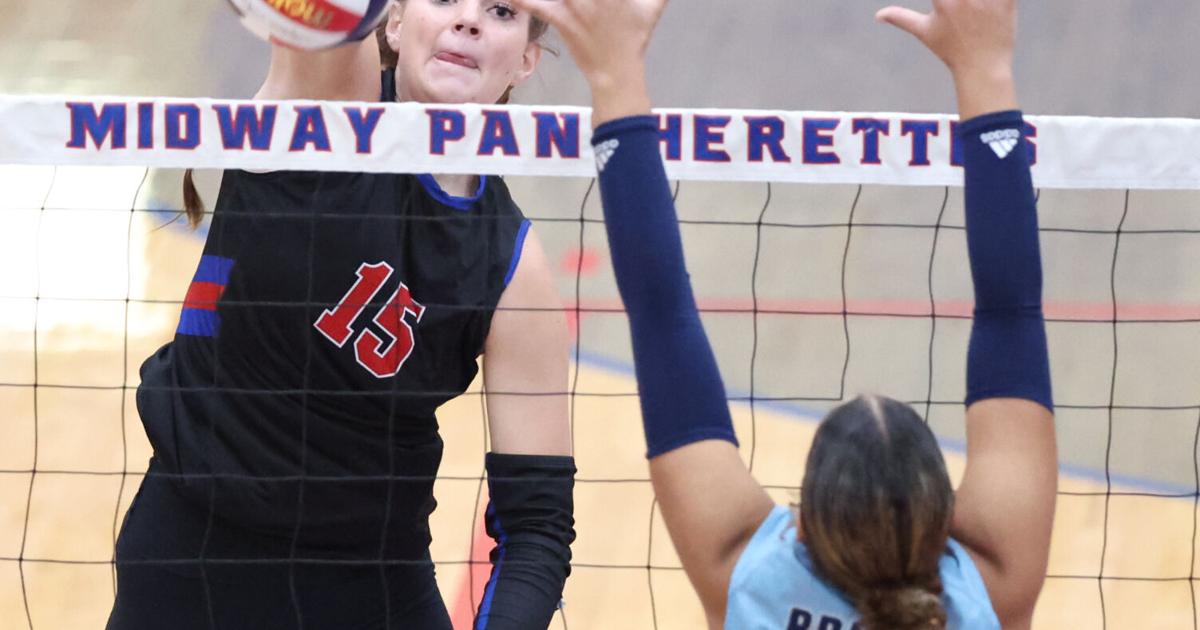 Michelle Datuin Locked-in Midway volleyball sweeps Bryan in 3 sets