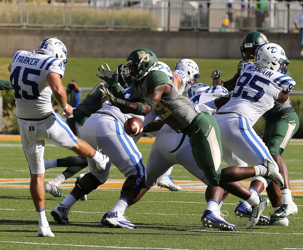 Baylor Notebook Bears Notch Rare Blocked Punt Touchdown Baylor