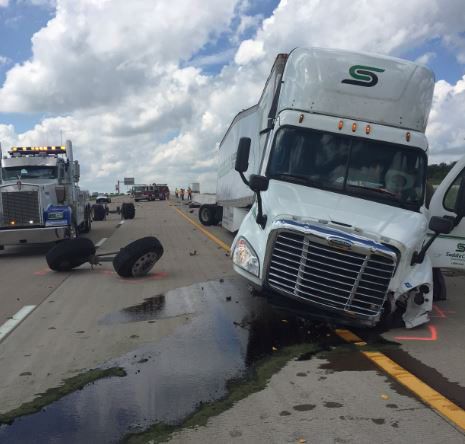 Truck driver dies after I-35 crash