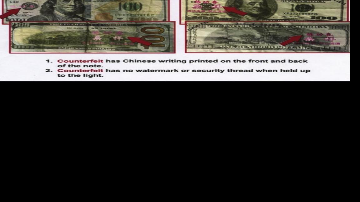 How to identify counterfeit money
