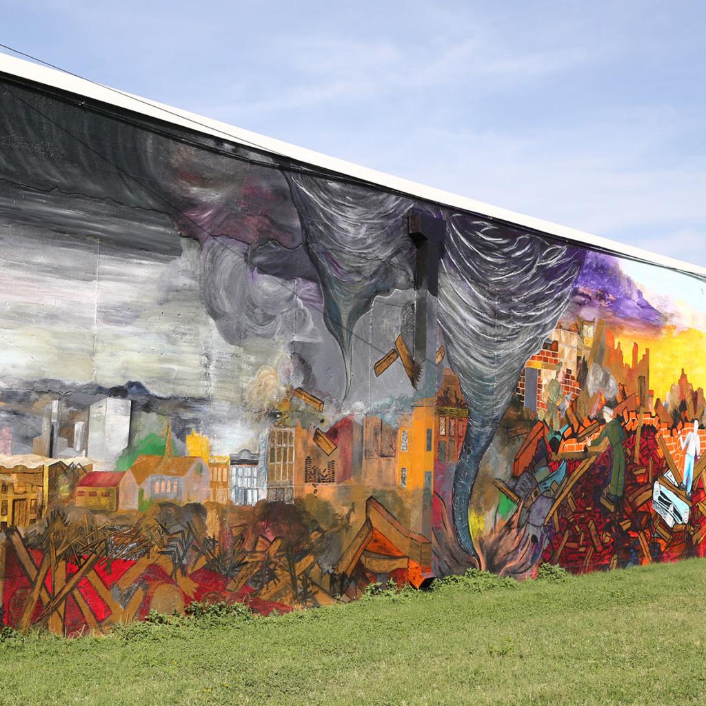 Diversified Products Mural Completion Celebration Art Wacotrib Com
