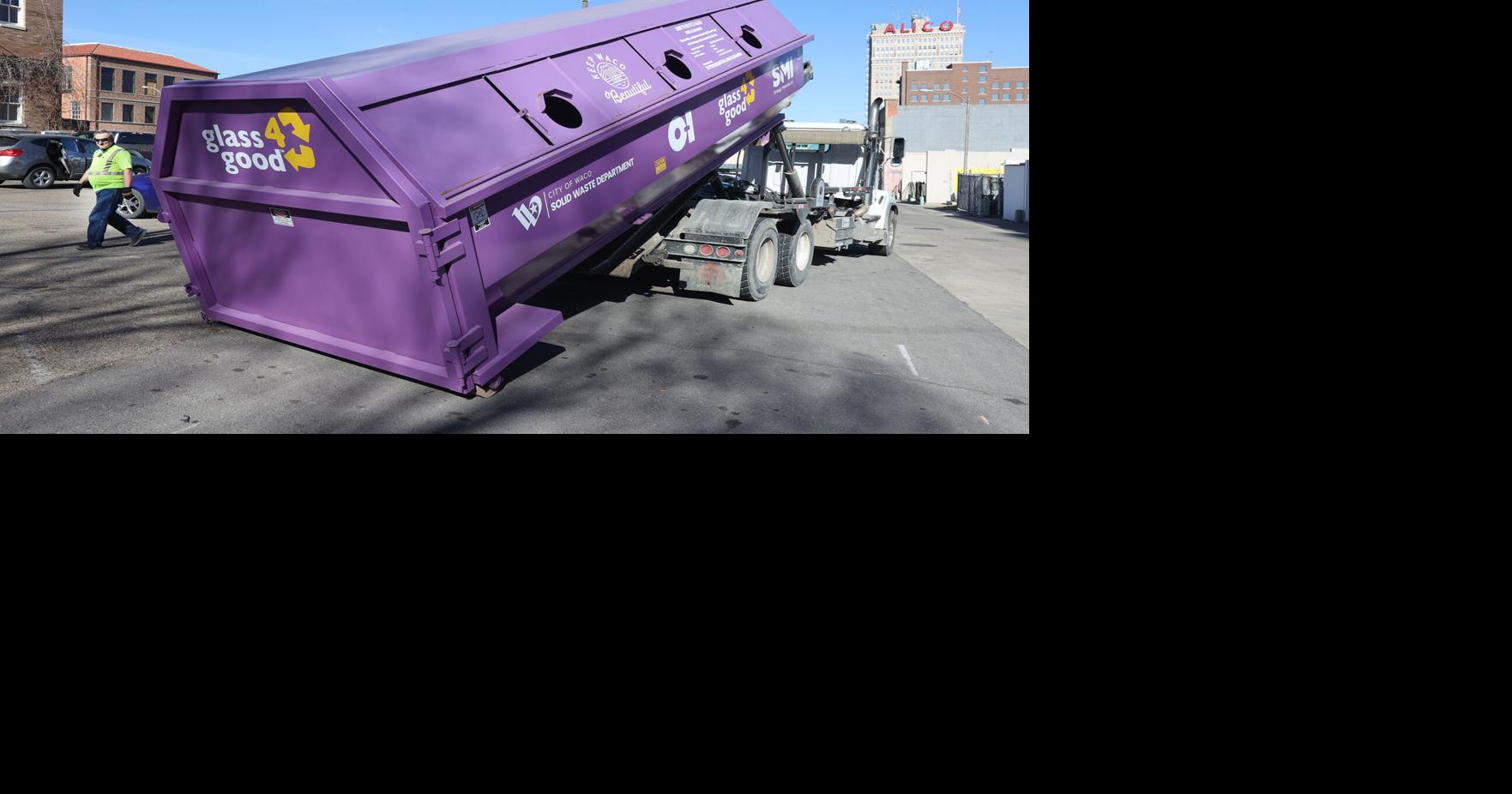 Waco glass recycling program kicks off with ceremony, first dropoff spot