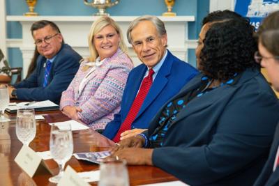 Governor Abbott Holds Inaugural Texas Classroom Commission Meeting At Governor’s Mansion