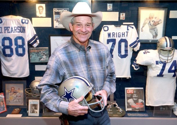 TEXAS SPORTS HALL OF FAME: WALT GARRISON (True Cowboy, hat and all)