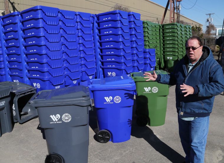 City of Waco rejects customized trash cans at curb