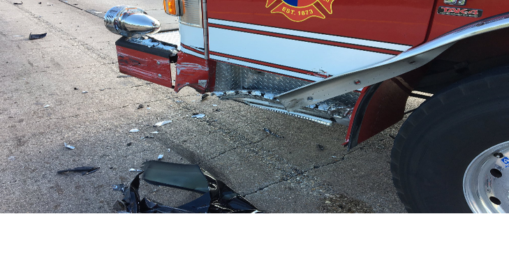 Firefighters ask for vigilance after Tesla hits firetruck in I-35 work zone