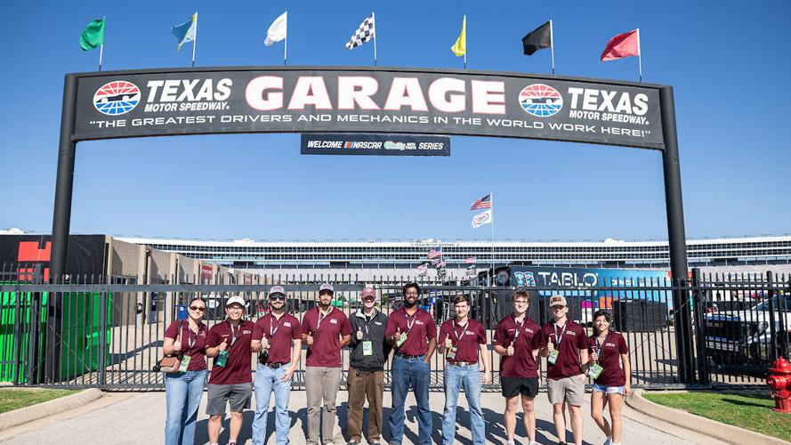 Texas AandM students see NASCAR race operations firsthand at Texas Motor Speedway