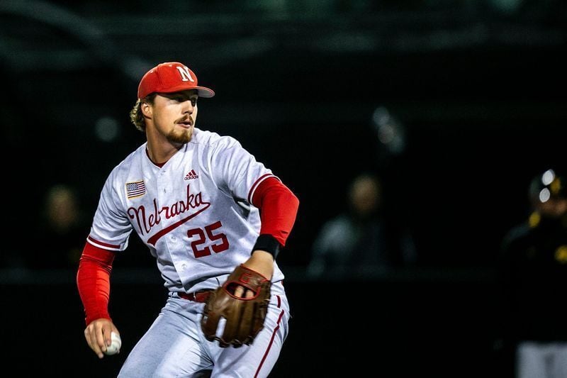 Nebraska's Drew Christo delivers a pitch during a NCAA Big Ten Conference baseball game against Iowa, Friday, April 21, 2023, at Duane Banks Field in Iowa City, Iowa.

230421 Nebraska Iowa B 039 Jpg