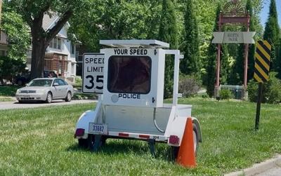 Radar speed sign
