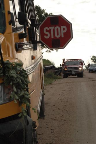 Bus involved in crash