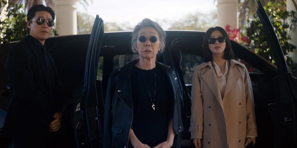 Academy Award-winner Youn Yuh-jung (center) portrays a wealthy businesswoman in the second season of “Beef.” (Courtesy of Netflix)