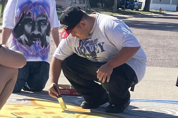 ReConnect students expand community service resumes with three new Terrytown crosswalk murals