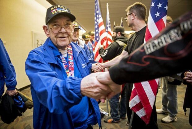 Korean War Veterans Honor Flight, 03/25/2014