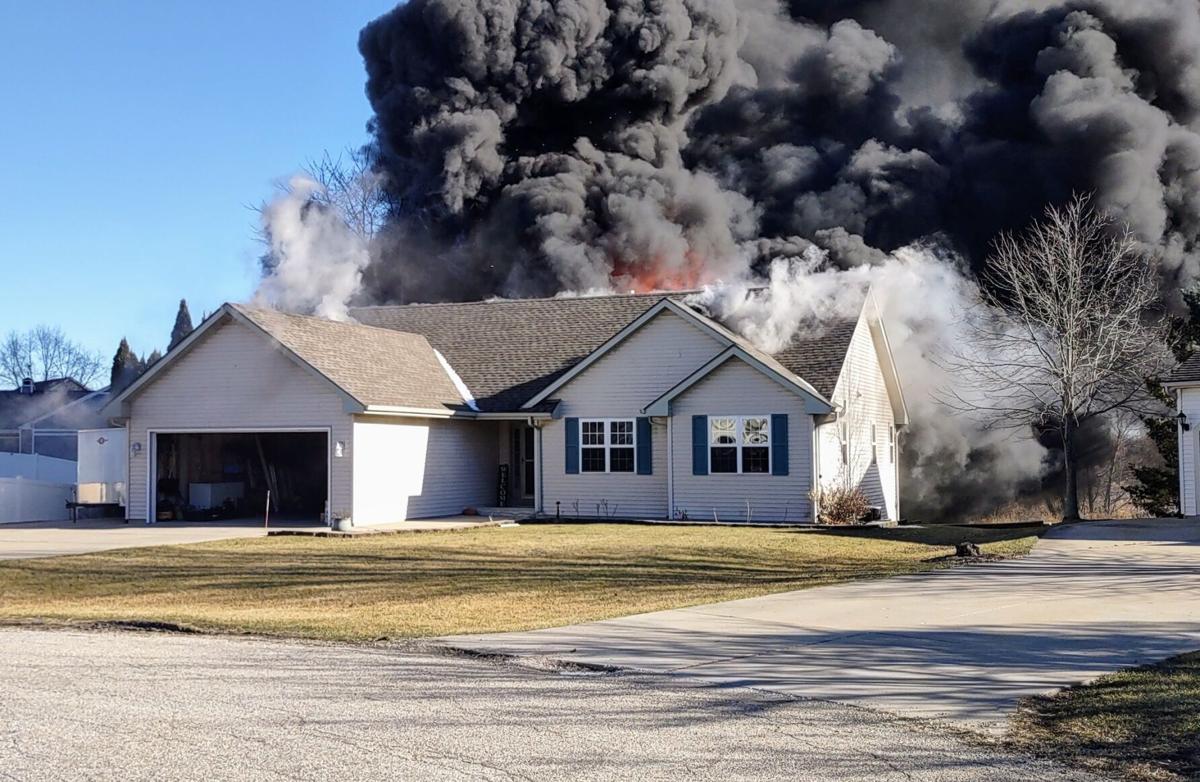 House catches fire in Kansasville