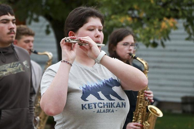 Local high school bands prepare for performances during Old West Weekend