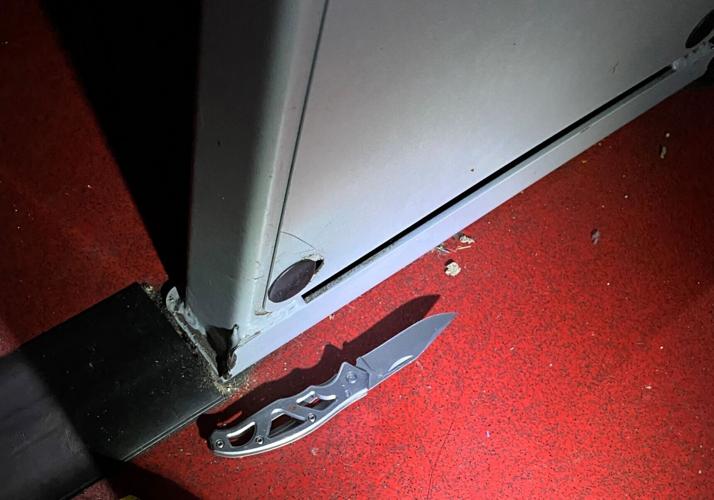 Knife in bus stop police shooting