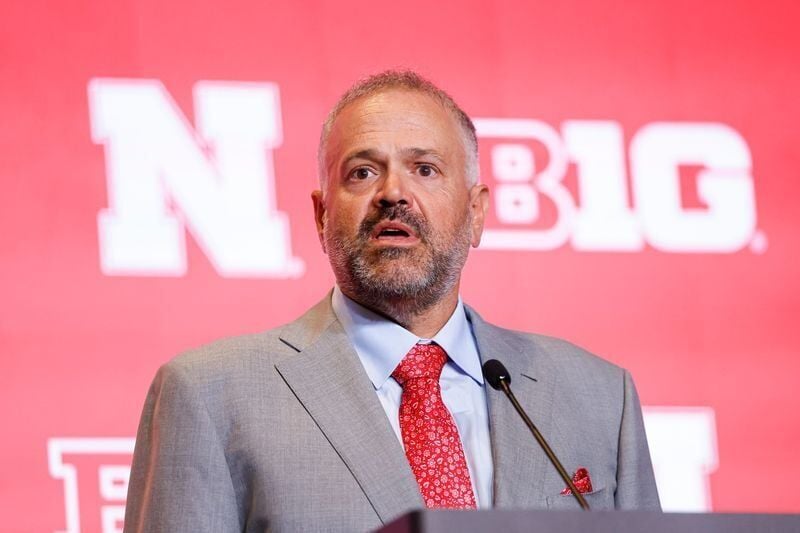 Jul 30, 2026; Chicago, IL, USA; Nebraska Football head coach Matt Rhule speaks during Big Ten Media Days at Hilton Chicago. Mandatory Credit: Kamil Krzaczynski-Imagn Images