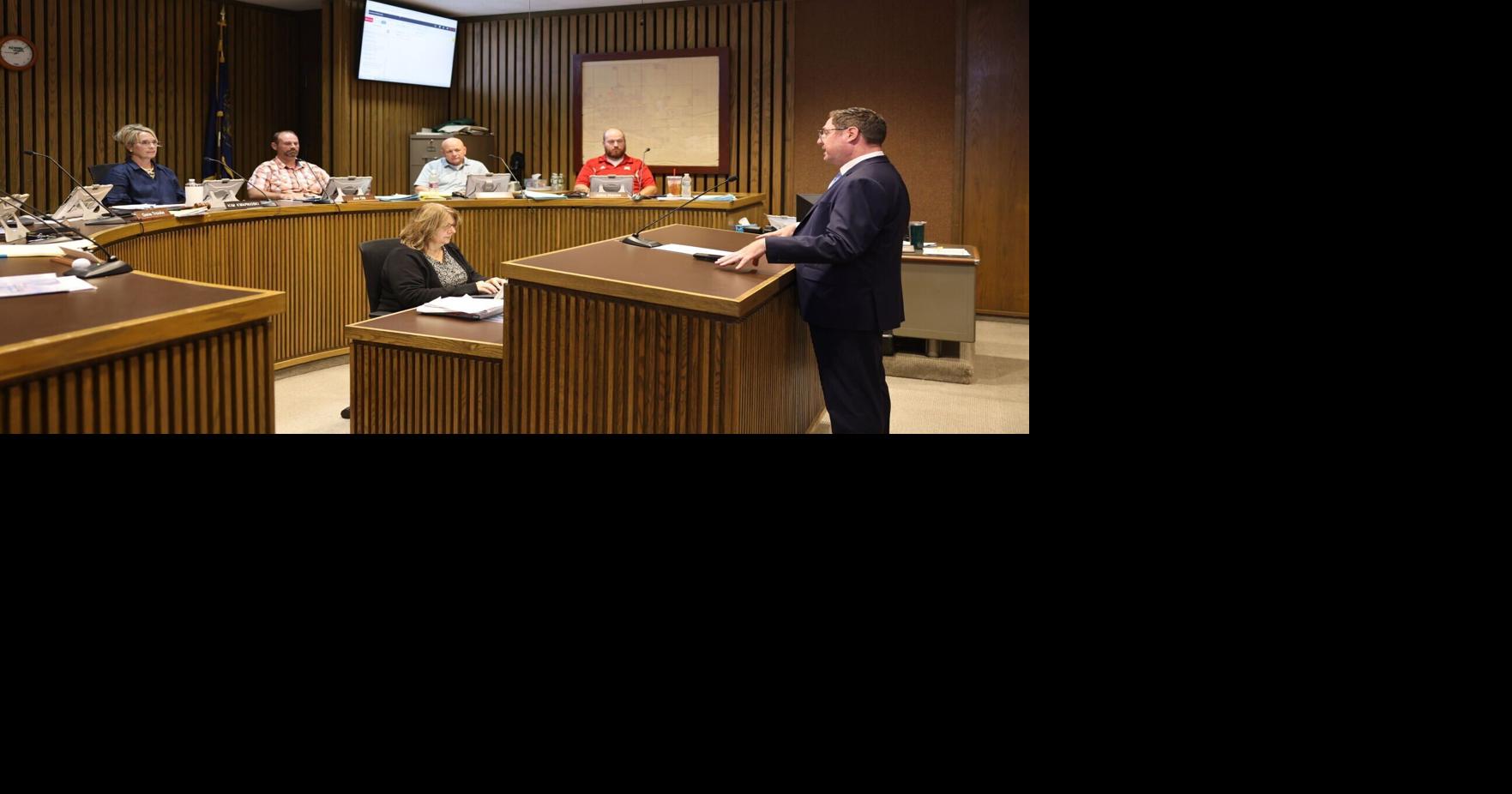 Mike Flood visits Platte County board of supervisors for quick update