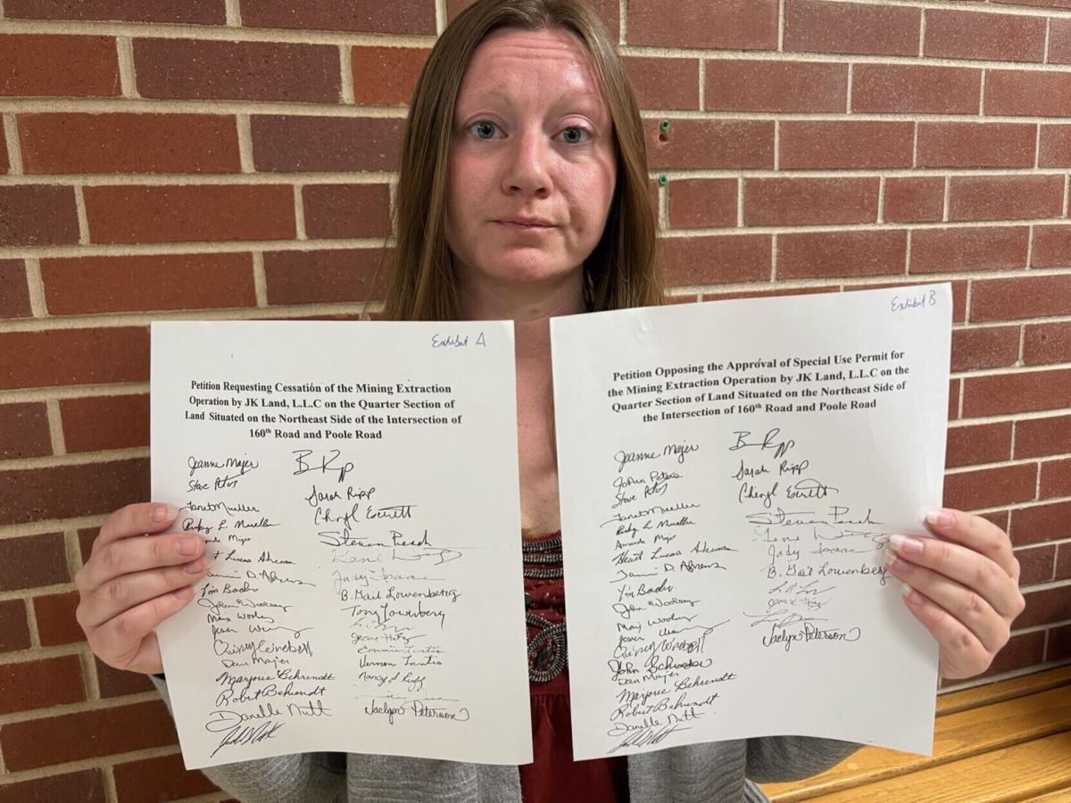 County Board Gibbon woman complains