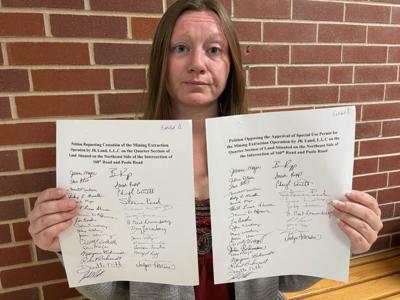 County Board Gibbon woman complains