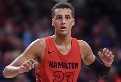 Small forward Patrick Baldwin Jr. of Sussex Hamilton looks for the ball during a game against Evanston on Feb. 8, 2020, at Welsh- Ryan Arena in Evanston.