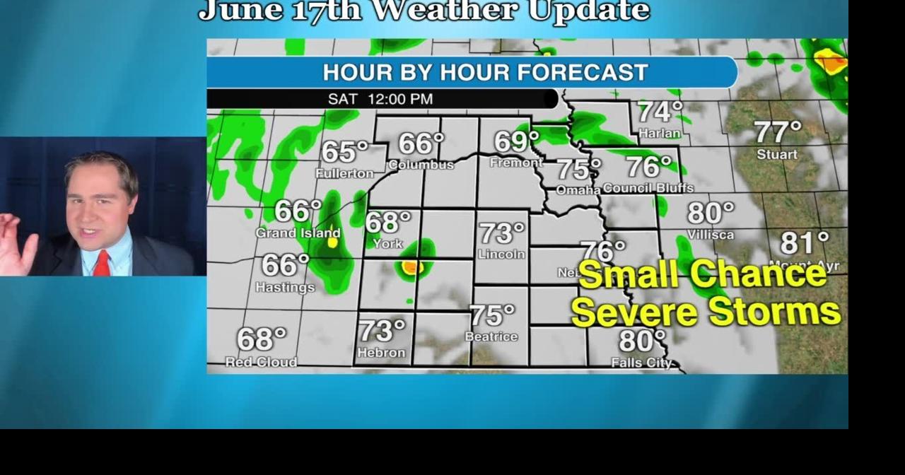 Cold front in southeast Nebraska Saturday; small chance of severe