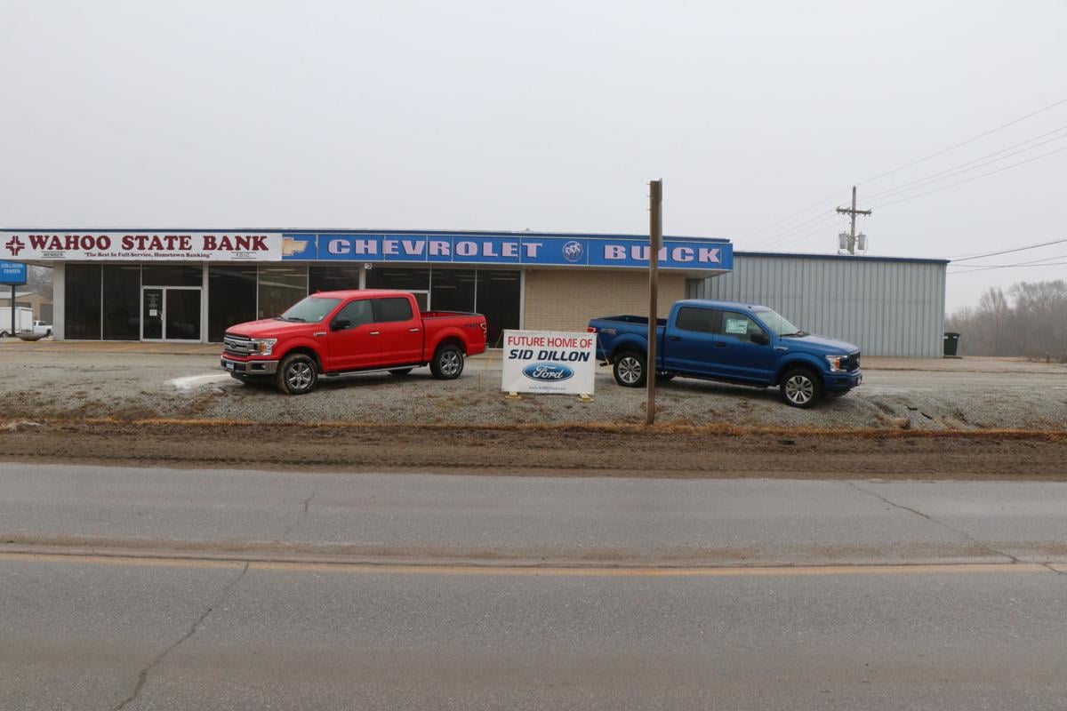 Sid Dillon Ford Ready To Make Move News Wahoo Ashland Waverly New Old Home Two Ford Pickups And A Coming Soon Sign Foretell The Changes Announced By Sid Dillon Dealership Chevrolet Buick On South