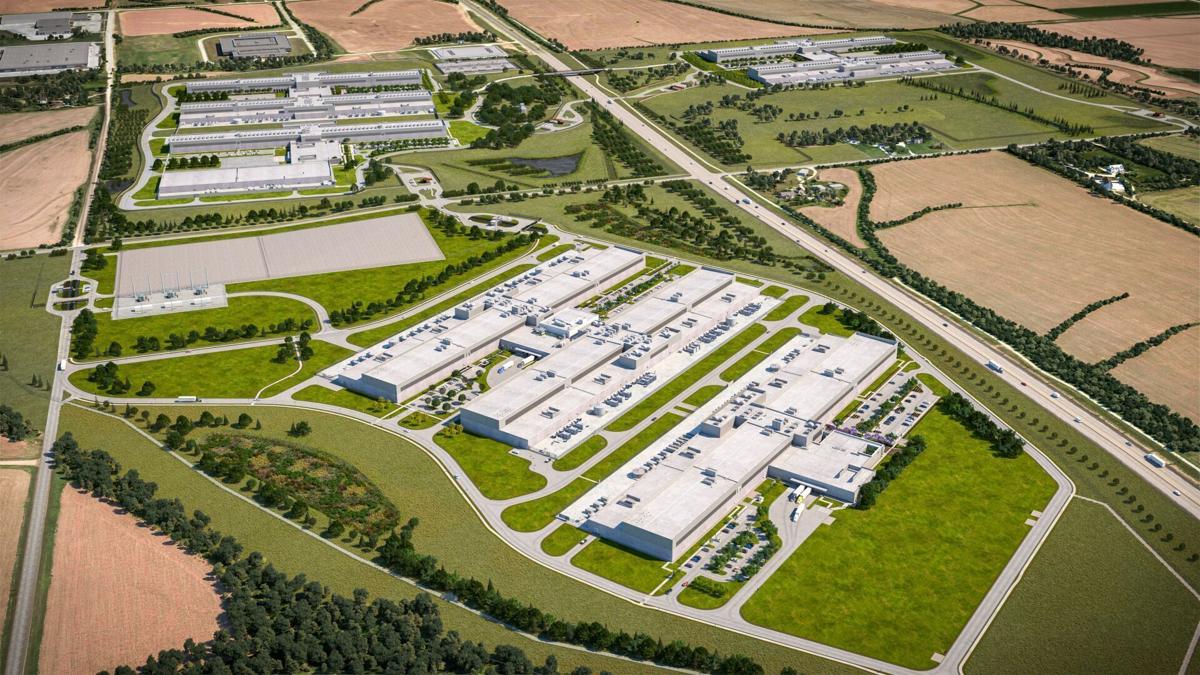 Rendering of Meta data center in Sarpy County