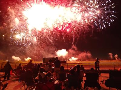 Fireworks burst