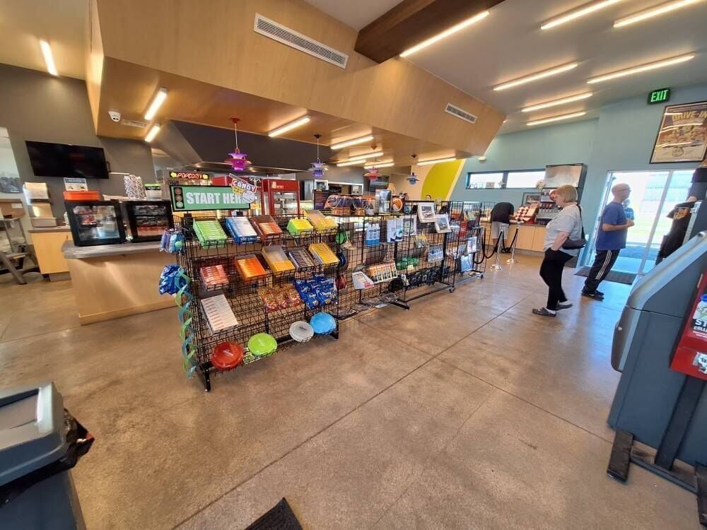 Quasar DriveIn Concessions Interior Lobby