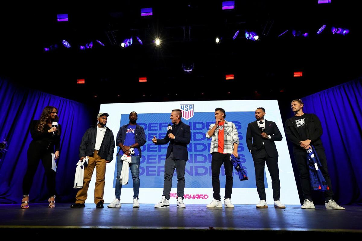 DeAndre Yedlin, Shaq Moore, Aaron Long and Walker Zimmerman are interviewed after being selected to the 2022 U.S.