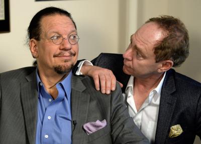 Magicians Penn & Teller in a 2015 photo.