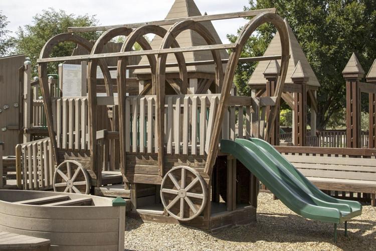 Trails of Fun Playground Covered Wagon