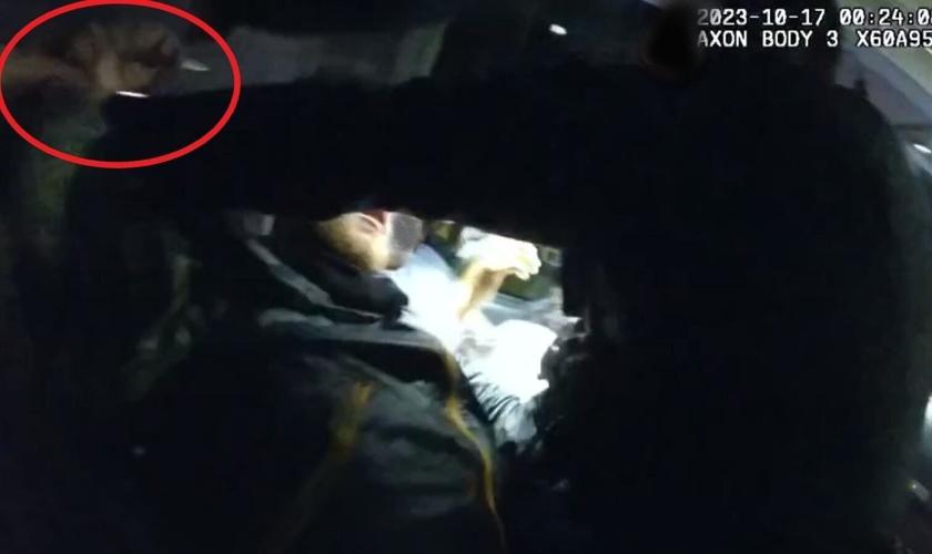 Knife in bus stop police shooting