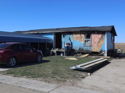 Damage from a March 26 house fire near the 5100 block of 65th Avenue in Columbus