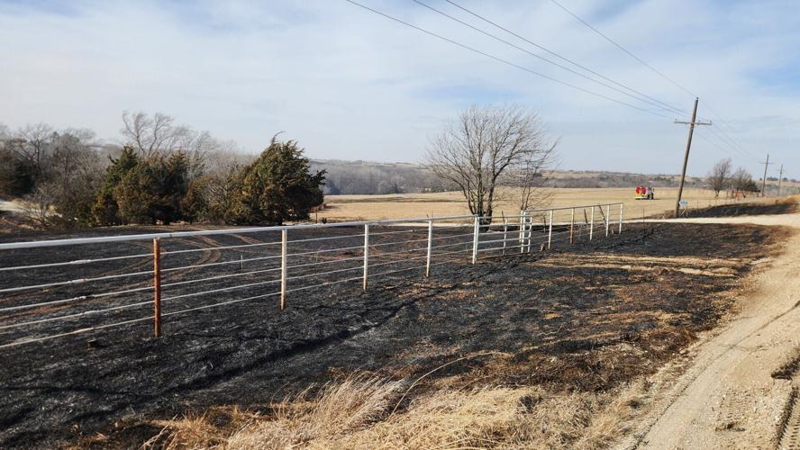 Grass fire northwest of Denton