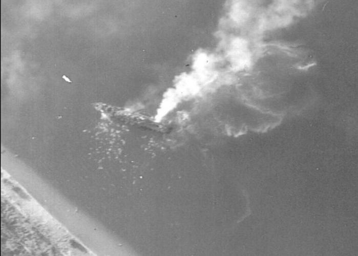 Oryoku Maru  burning