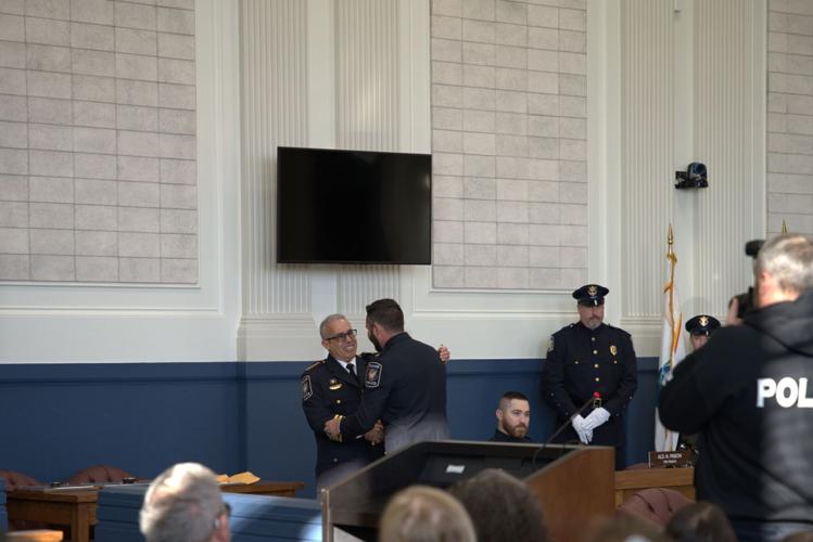 Police chief handshake