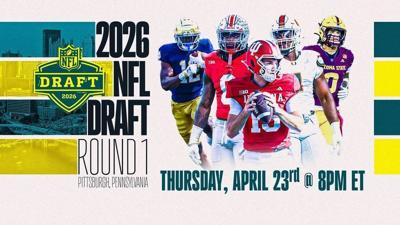 The first round of the NFL draft will occur on Thursday, April 23 from Pittsburgh, PA.