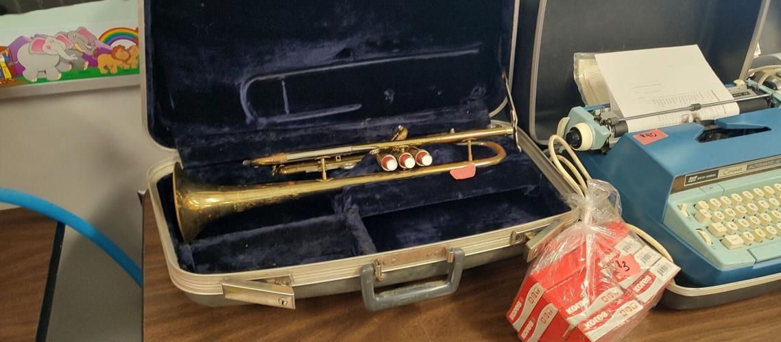 Trumpet in a case