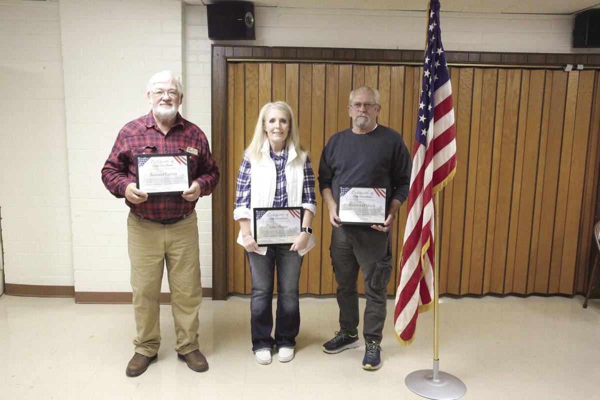 Three veterans honored at Veteran of the Month event