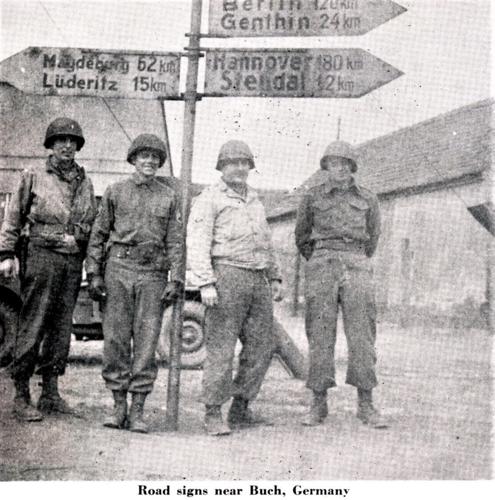 7. 137th Infantry near Buch, Germany (unit history, p. 106; courtesy, KS Natl Guard Museum).jpg