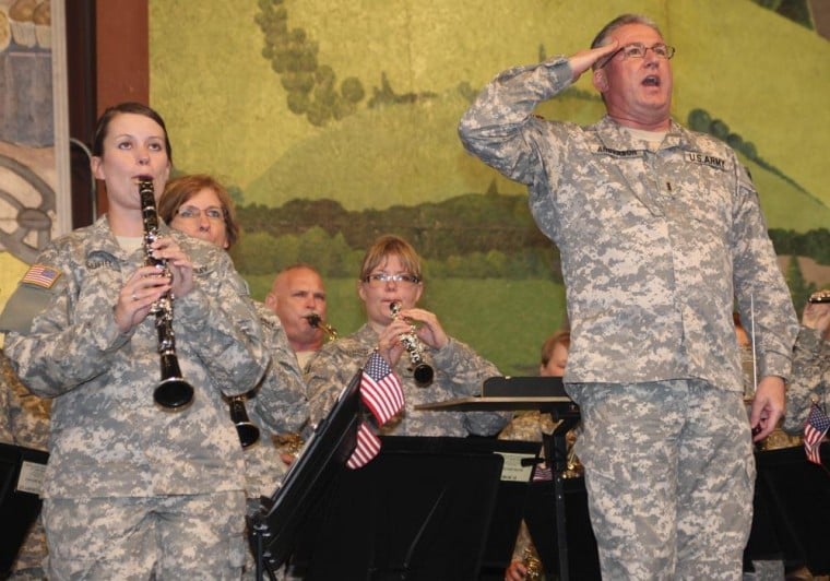 Army Band Finds Spirited Crowd