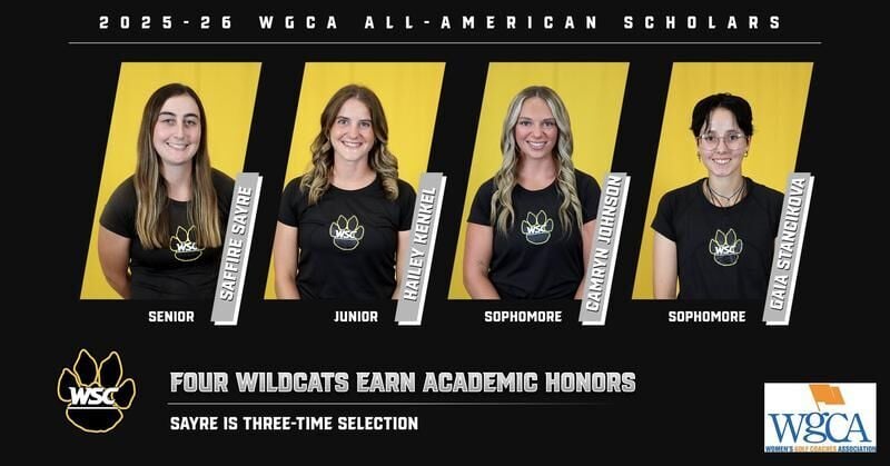 WGCA All-American Scholar Team honors given to four Wildcats