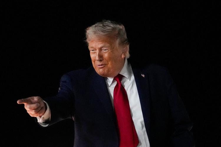U.S. President Trump attends Game 3 of the NBA Finals in New York