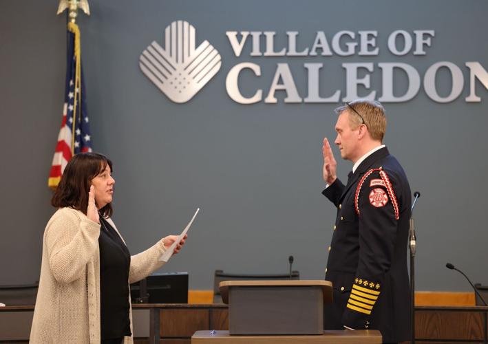 Walter Leininger takes oath as fire chief